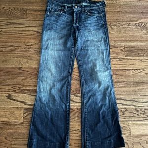 7 For All Mankind bootcut Dojo jeans, size 29, pre-loved good condition